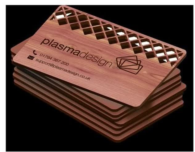 کارت ویزیت چوبی طرح اختصاصی