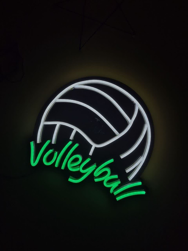 تابلو نئون طرح توپ والیبال