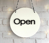 تابلو چوبی طرح باز و بسته چوبی با رنگ و فونت دلخواه شما