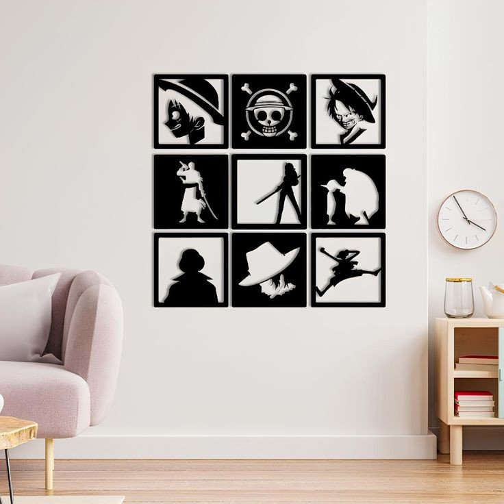 مجموعه تابلو ۹عددی انیمه وان پیس