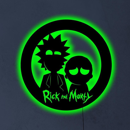 تابلو بک لایت طرح ریک و مورتی
