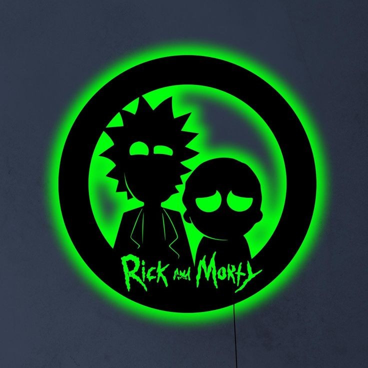 تابلو بک لایت طرح ریک و مورتی