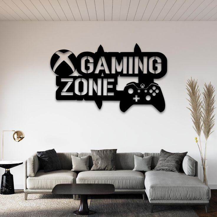 تابلو چوبی طرح گیمینگ زون