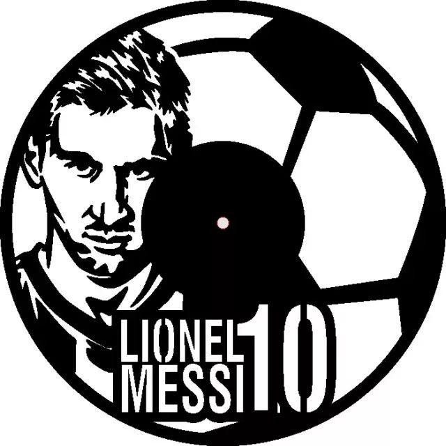 ساعت دیواری فوتبالی طرح مسی