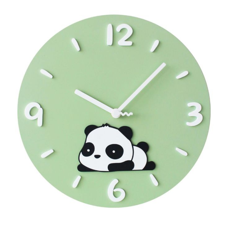 ساعت دیواری طرح پاندا کیوت (با رنگ و ابعاد دلخواه)